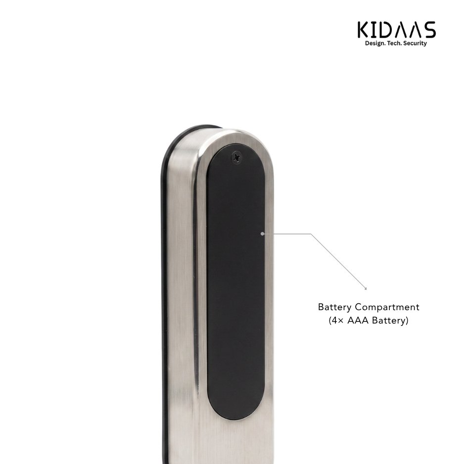 Kidaas Stainless Steel Slim Smart Lock KDM-7502 - Image 5