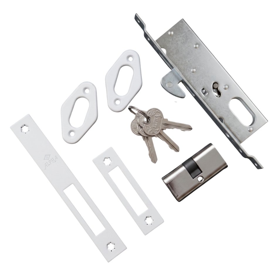 Alpha Sliding Lock 4123 ( WHITE | BLACK )