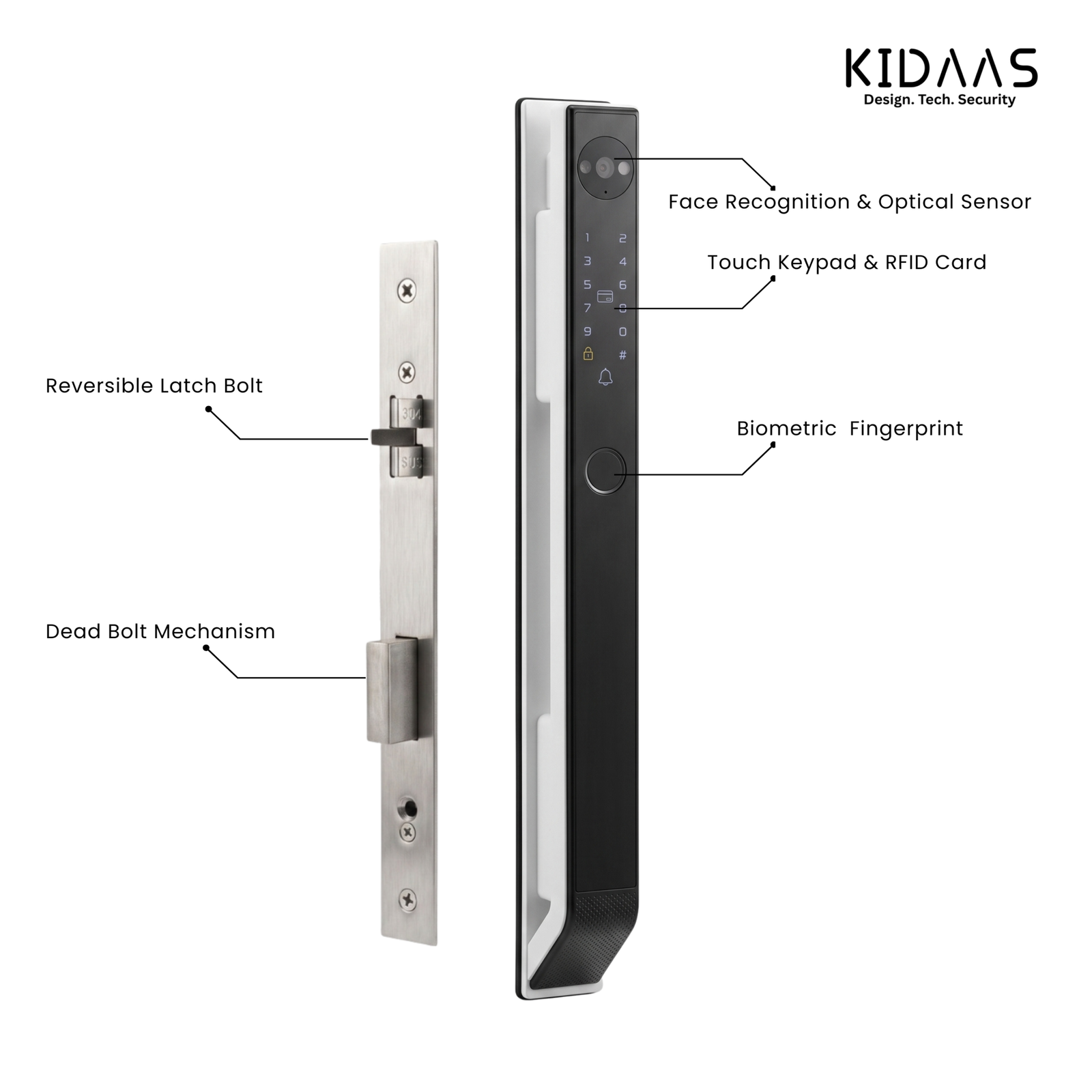 Kidaas E08 Slim Black - Image 4