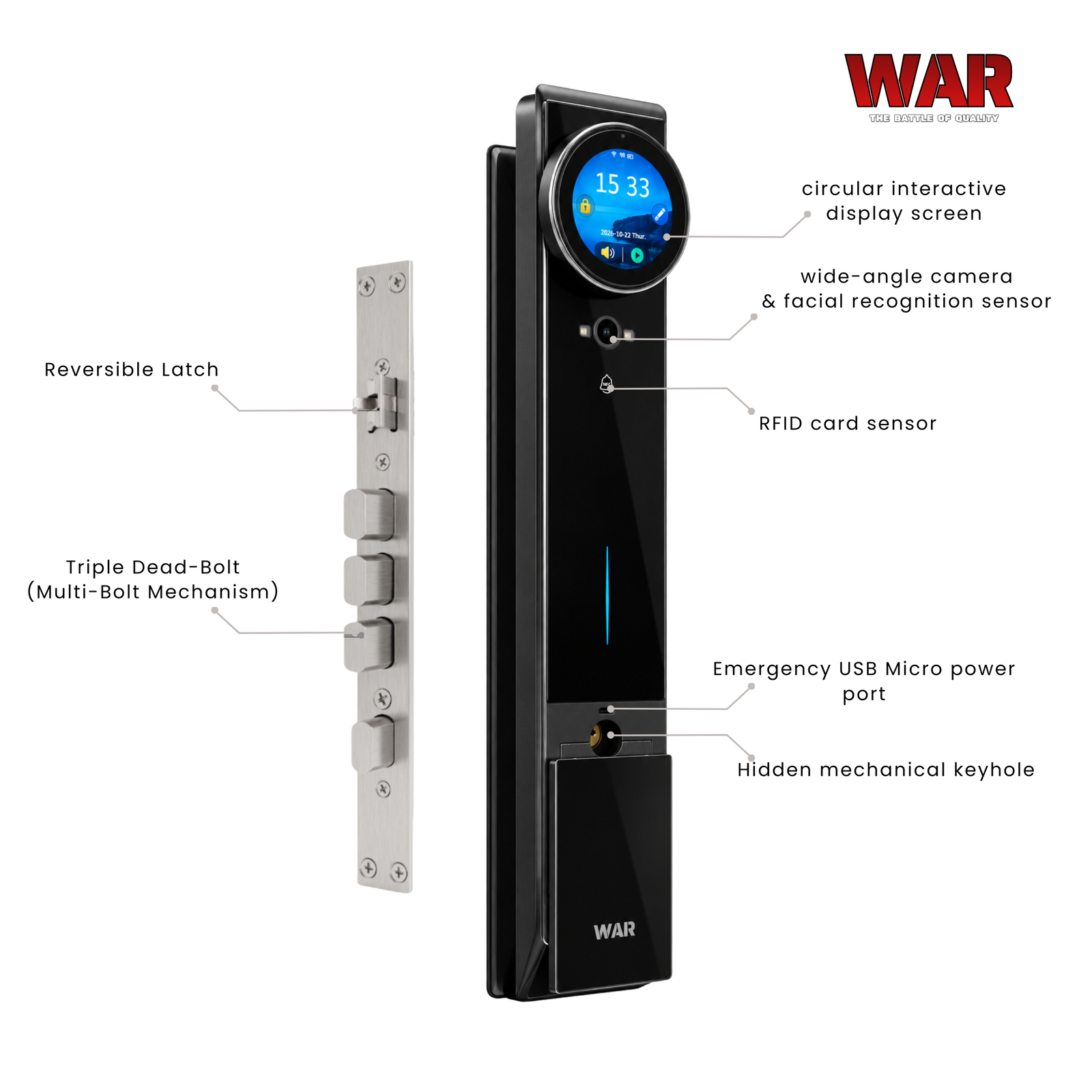 War Smart F15 Black - Image 4