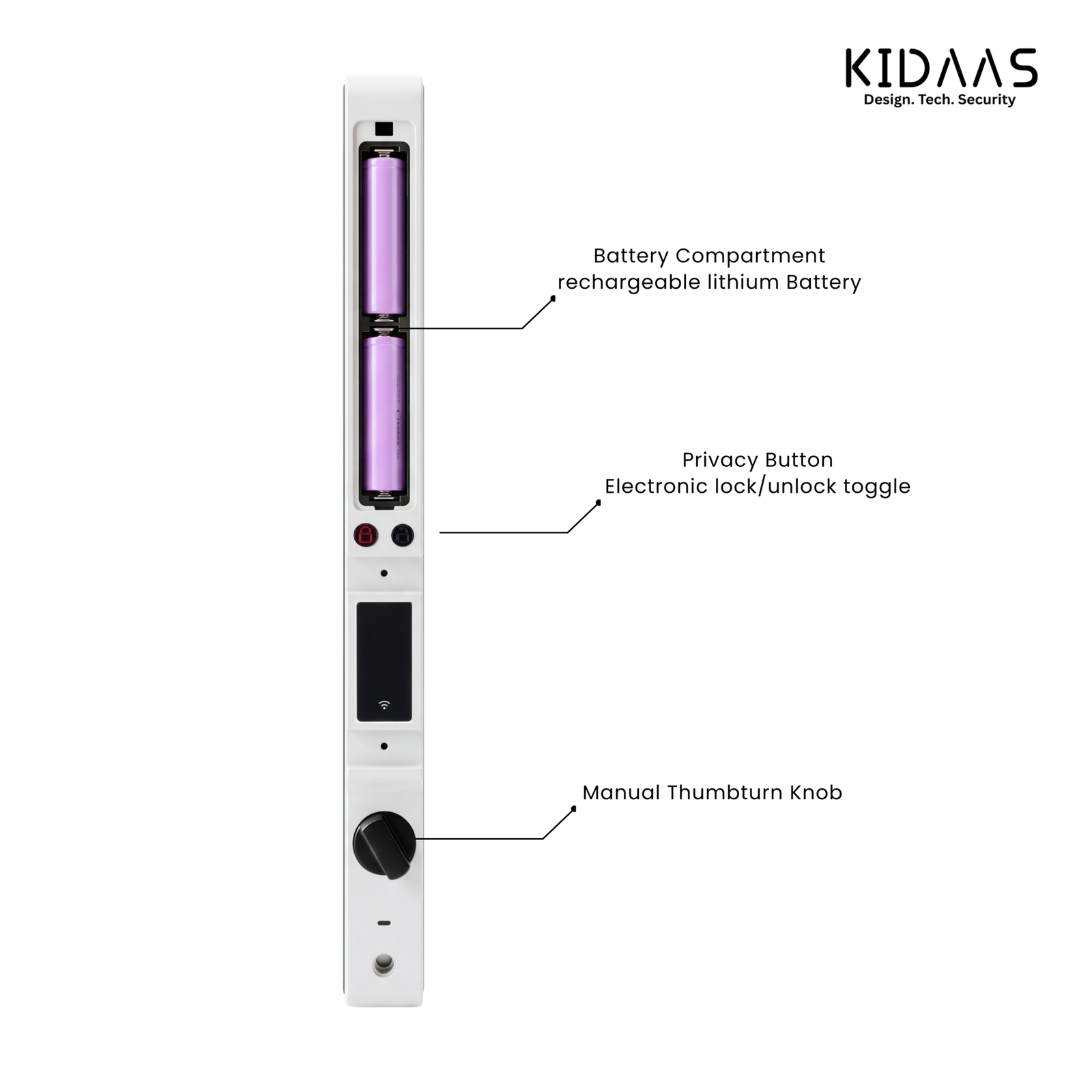 Kidaas E08 Slim Black - Image 5